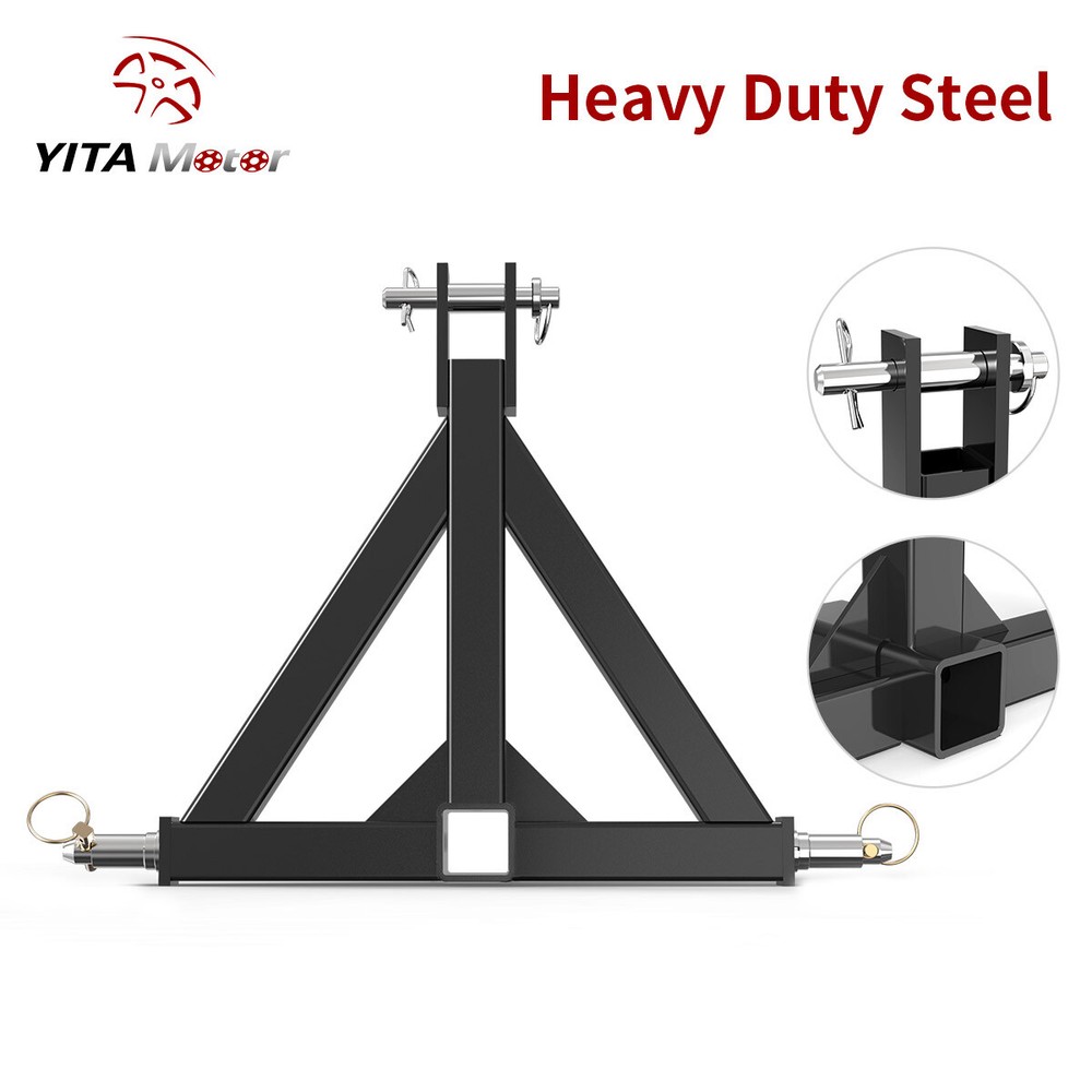 3Pt 2″ Drawbar Adapte Trailer Hitch Tow Drawbar For Category 1 Tractor 3 Point