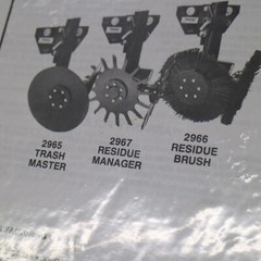 YETTER MODEL 2965 TRASHMASTER 2966 RESIDUE BRUSH 2967 SET UP PARTS MANUAL book