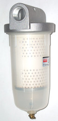 Dayton 12F727 Fuel Filter w 3/4 NPT 10 Micron 4 1/4 Dia, 10 1/4 L, 20 GPM Flow