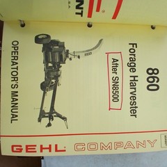 GEHL AGRICULTURE SERVICE OWNERS MANUAL BINDER OF Over 30 MIXED MANUALS