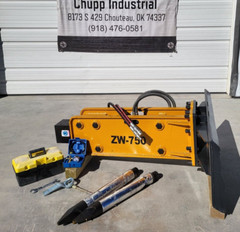 Skid Steer Attachment Wolverine 750 Hydraulic Hammer/Breaker Bobcat CAT CASE