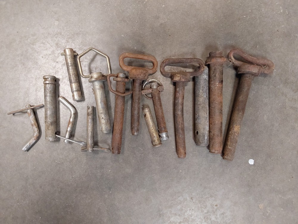Lot Used Agricultural Pins For Clevis Hitch tractor farm