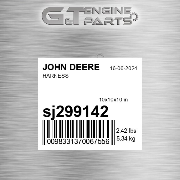 SJ299142 HARNESS fits JOHN DEERE (Surplus Open Box)