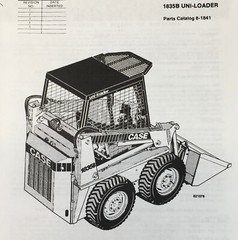 Case 1835B Skidsteer Uni-Loader Manual Parts Catalog Operators Owners Set