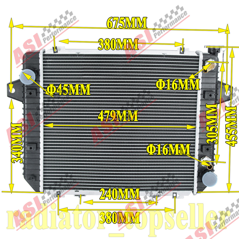 FIT 2012+ Doosan Daewoo Forklift G20P-5 GM 3.0L LP 17 1/4″ x 18 13/16″ Radiator