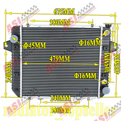 FIT 2012+ Doosan Daewoo Forklift G20P-5 GM 3.0L LP 17 1/4″ x 18 13/16″ Radiator