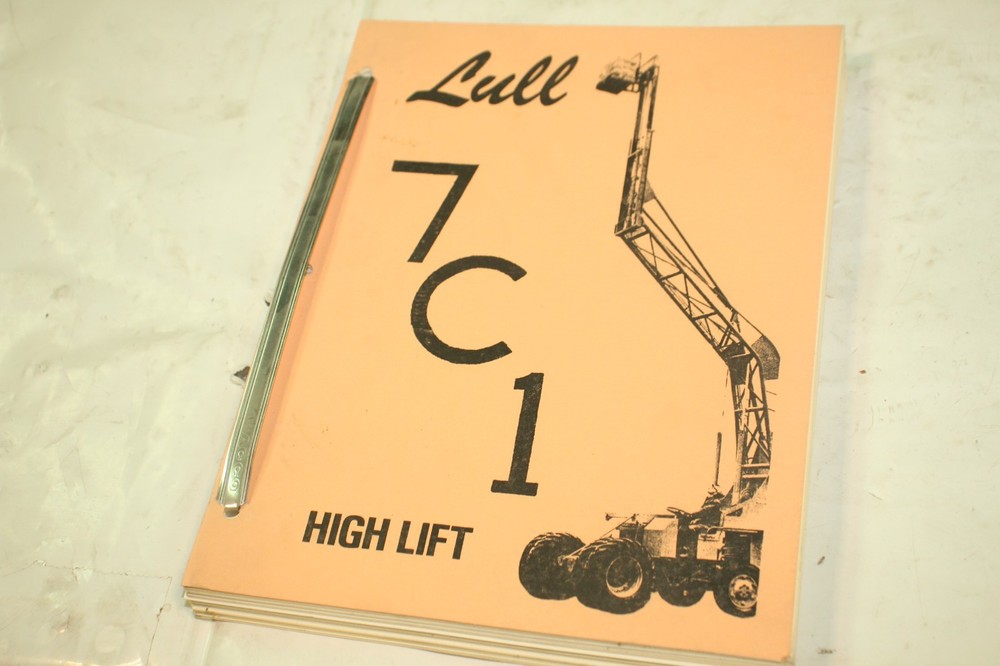 OEM Lull JLG Model 7C1 High Lift Loader Manual