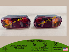 JCB BACKHOE- REAR LIGHT UNIT COMPLETE WITH BULBS SET OF 2 PCS. (PART# 700/50018)