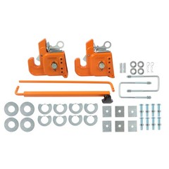 Orange Easy Change Quick Hitch w/Stabilizer Bar for Category 2 Tractor/Implement
