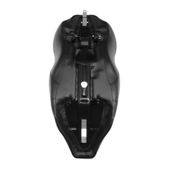 Driver Passenger 2-Up Seat Black Orange Stitching Electra Glide FLHTC 97-07