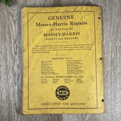 Old Massey-Harris 30 & 30K Tractors Repair Parts Book