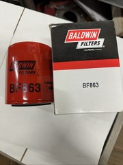 Baldwin Filters Bf863 Fuel Filter, 4-11/16X3-11/16X4-11/16 In