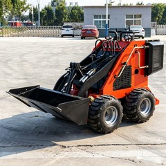 Free Ship Mini Skid Steer Loader Stand On With 13.5HP B&S Engine Wheel Loader