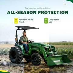 For John Deere Kubota 2″x2″ or 2″x3″ ROPS Tractor Canopy Top Mowers UV Protect