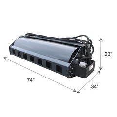 Wolverine 66″ Skid Steer Vibratory Roller Attachment 3.3Ton Compactor VR-11-66W.