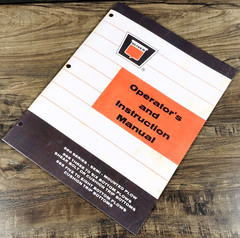 Oliver 560 Series 565 566 Semi Mounted Plow Operators and Instruction Manual