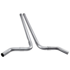 Exhaust Pipe, 8 Pcs 2.25 Inch Mild Steel DIY Custom Exhaust Tubing Straight & U-