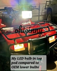 2 LED 6v Bulbs for Massey Ferguson Tractor Headlight Bulb AGCO pn H7388A 6v 12v