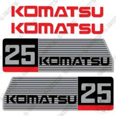 Fits Komatsu FG25 Decal Kit Forklift – CUSTOM SILVER