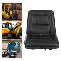 Universal Forklift Seat Adjustable Tractor Seat PU Bulldozer Seat Drainage Hole