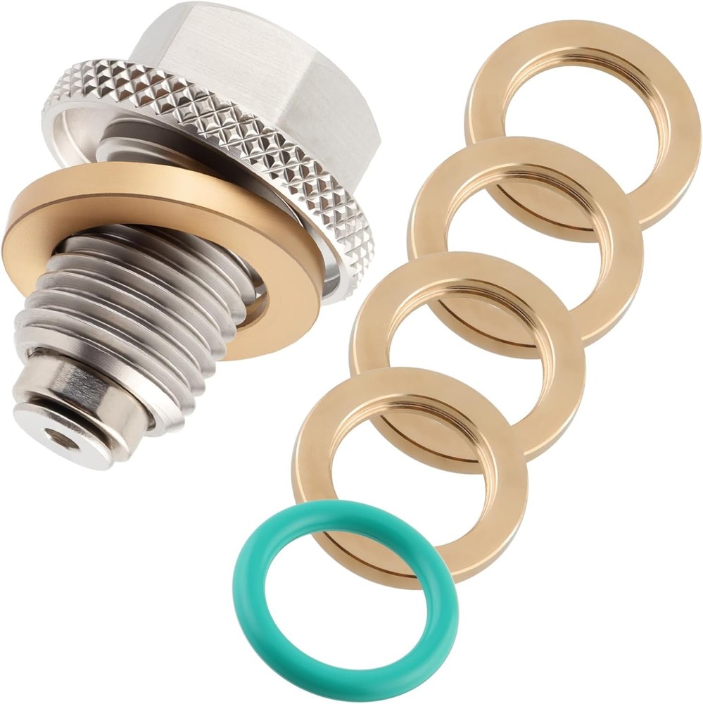 M14x1.5 Magnetic Oil Drain Plug, Stainless Steel Oil Pan Plug wi Size: M14×1.5