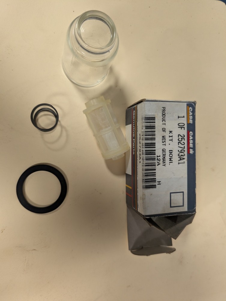 252793A1 Case Ih Fuel Sediment Bowl And Filter Kit #4D