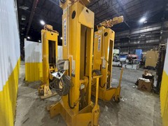 (4) 20 TON (160,000 LBS TOTAL) RAILQUIP / NEUERO HEAVY DUTY MOBILE VERTICAL LIFT