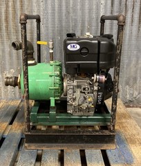 Kohler KD420-1001A 9.8 Diesel Engine w/ 1″ Keyed Shaft, Recoil Start, 2″ Trash P