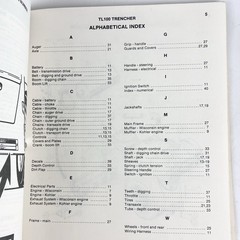 JI Case TL100 Trencher Parts Catalog Manual Expanded Views + Parts Numbers