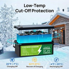 NEW 48V 100Ah LiFePO4 Lithium Battery 5120Wh Built-in BMS whit 58.4V 20A Charger