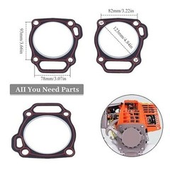 2Pcs/lot 88mm Cylinder Head Gasket for 13hp 5KW Petrol Generator Small Engine Pa