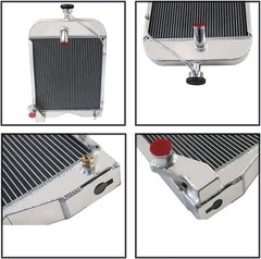All Aluminum 3 Row Radiator For Ford 8N 9N 2N Tractors Part # 8N8005, 86551430