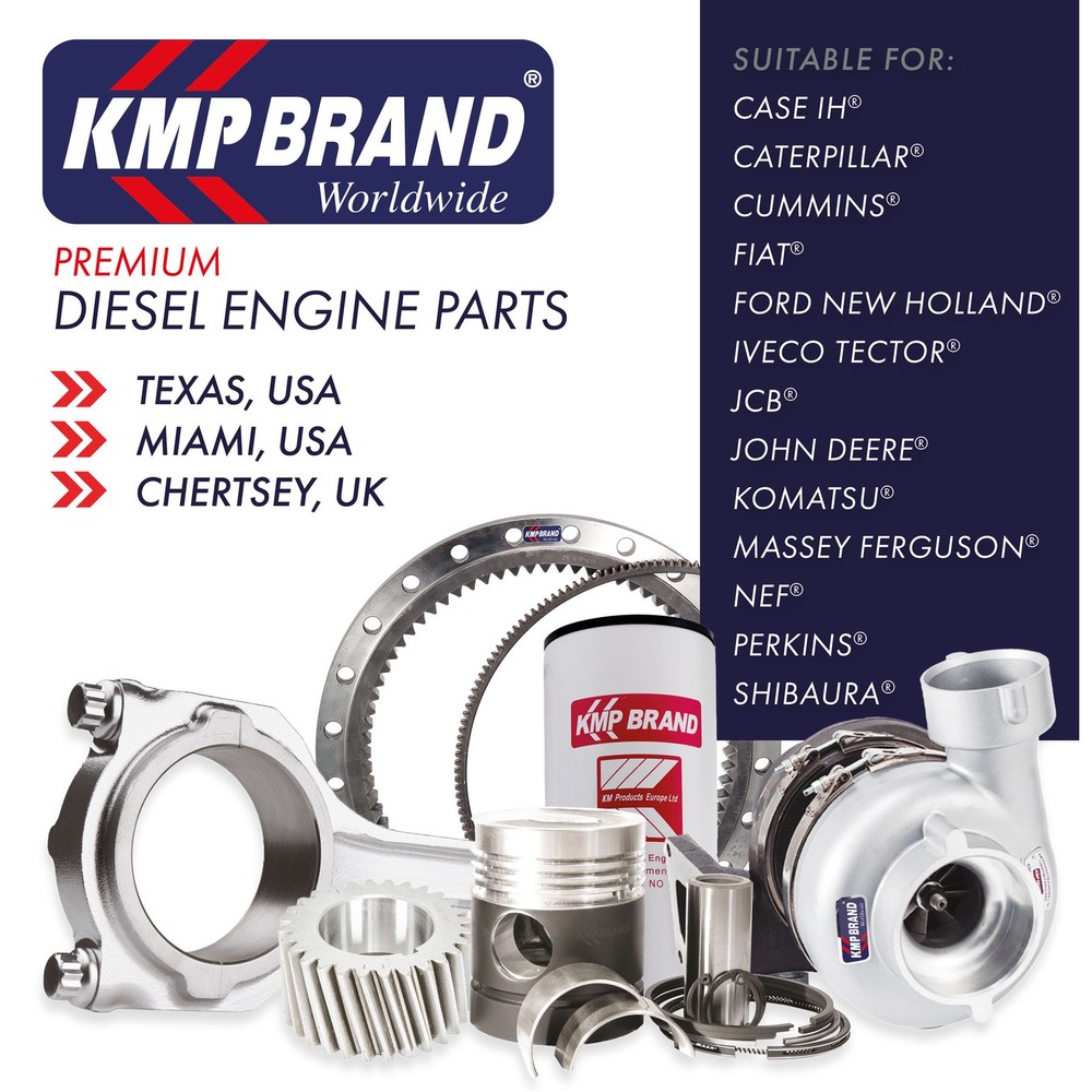 KM4669 PISTON, PIN, CLIPS & RINGS STD Suitable For Caterpillar Shipping from Tex