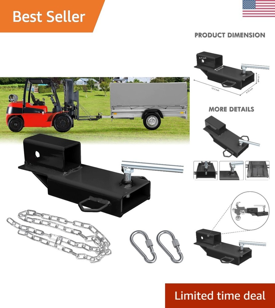 Forklift Trailer Hitch Attachment, EBESTTECH 1PC Fork Trailer Hitch Attachmen…