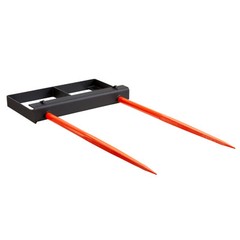 VEVOR 49″ Hay Bale Spear Universal Skid Steer Loader Tractor Bucket Attachment