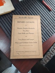 No.67-SM-Special Repair Catalog For Hoosier,Empire,Kentucky 2-Row Corn Drills