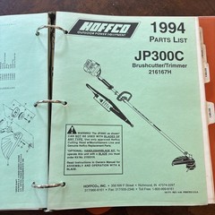 Vintage Hoffco dealer service binder manual. Many models included!