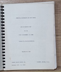 1955 Cummins 150kw Generator Operation, Maintenance, Parts Manual