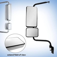 Chrome Door Mirror fit for 2011+ Hino 238 258 268 338 Semi Trucks Left Driver Si