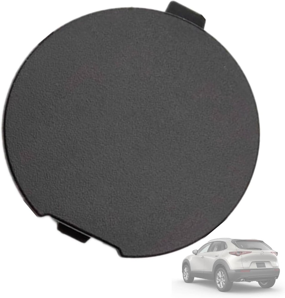 Rear Bumper Tow Hook Eye Cap Cover Compatible for 2020-2023 CX-30 Black Textured