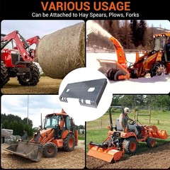 5/16″ Heavy Duty Quick Tach Skid Steer Mount Plate Universal Loader Adapter