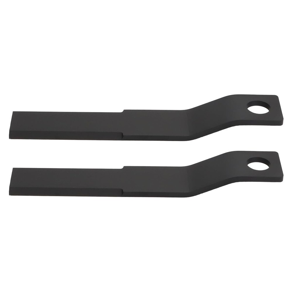 Skid Steer Brush Cutter Blades 2PCS, 8mm Thick Spring Steel, 60Si2Mn, 30mm Bore