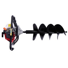63CC 2-Stroke Gasoline Hole Digger, 3HP Lawn Drilling Machine, Post Hole Digger