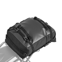 Motorcycle Tail Bag, 30 L Motorcycle Rear Seat Bag with Waterproof Rain Cover, O