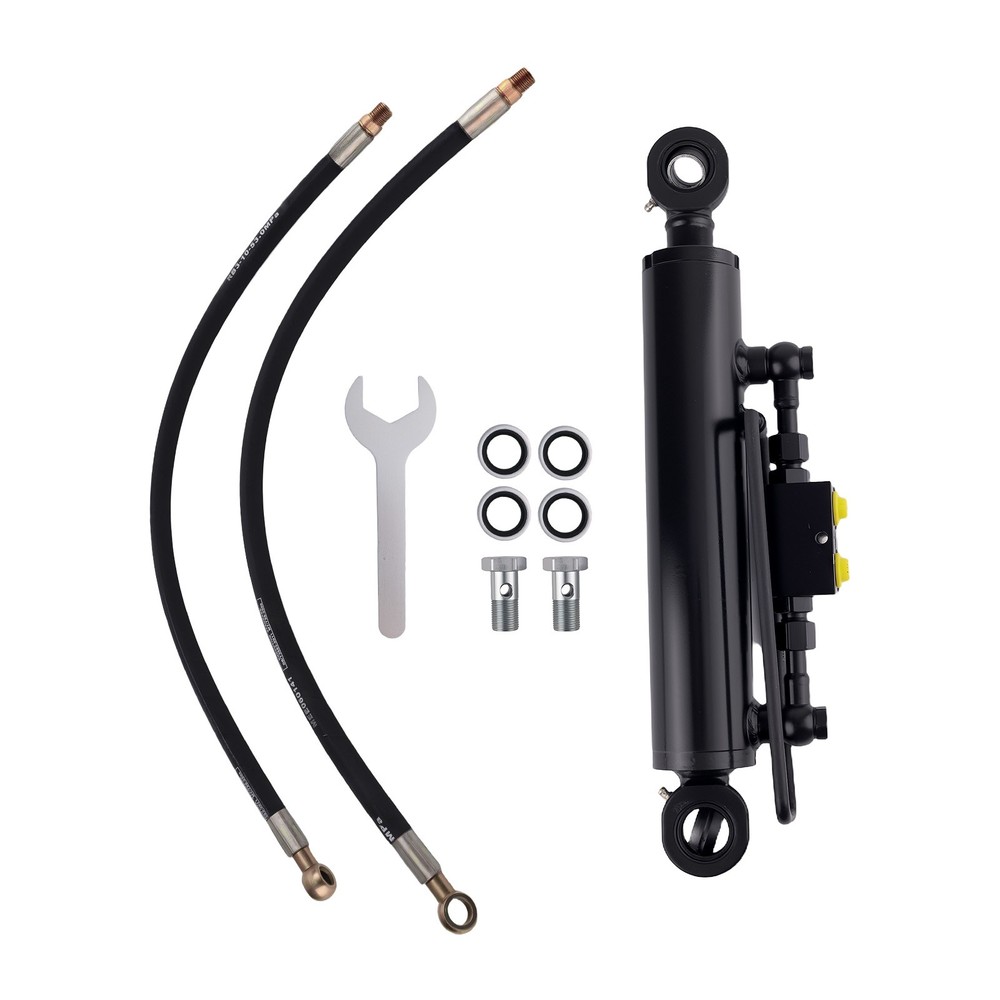 Hydraulic top link with locking block 16 1/8-22 7/16” Inc.2 Hoses Bolts Bracket