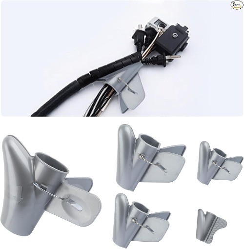 5PCS Wire Loom Installation Tool, 0.32-1.6 inch Wire Insertion Tool Set, Multi-S