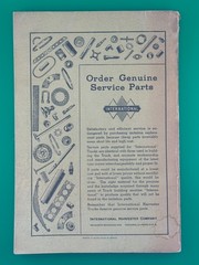 1941 International Harvester MT-49 Parts Catalog D-500 DS-500 DR-500 Truck Manua