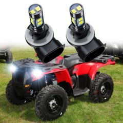 2 Super Bright LED Headlamp Bulbs for Polaris ATV 2013 SPORTSMAN 400 HO 4X4: USA