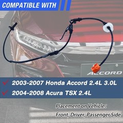 ABS Wheel Speed Sensor Front Left Right Compatible with 2003-2007 Honda Accord 2