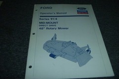 New Holland Ford 914 Mid Mount Direct Drive 48″ Rotary Mower Operator Manual xz